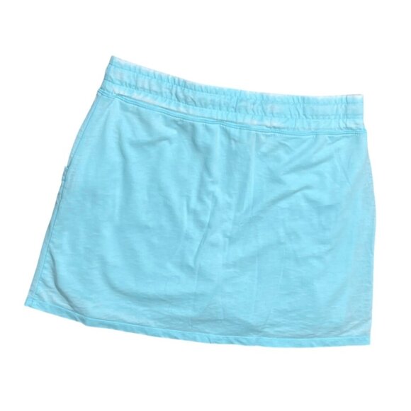 Silverwear Knit Skort Light Teal Size L Large Stretch Pull-On - Picture 2 of 8